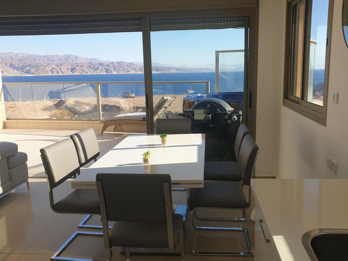 Luxury Exclusive Top Class Apartment On The Sea With Best Sea View And Jacuzzi רק למשפחות !!!! 엘라트 외부 사진